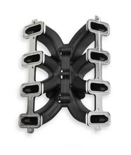 Load image into Gallery viewer, Holley Single Plane Split-Design Race Intake Manifold - Black 300-256BK fits GM LS1 / LS2 / LS6 - Additional View 6