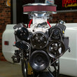 Load image into Gallery viewer, Holley Small Block Chevy Mid-Mount Complete Accessory System- Black Finish 20-240BK - Additional View 5