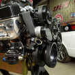 Load image into Gallery viewer, Holley Small Block Chevy Mid-Mount Complete Accessory System- Black Finish 20-240BK - Additional View 9