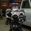 Load image into Gallery viewer, Holley Small Block Chevy Mid-Mount Complete Accessory System- Natural Finish 20-240 - Side View