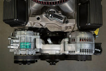 Load image into Gallery viewer, Holley Small Block Chevy Mid-Mount Complete Accessory System- Natural Finish 20-240 - Installation View