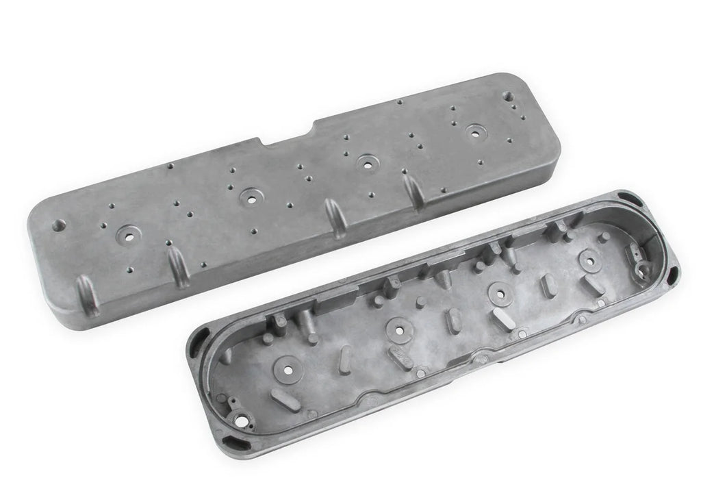 Holley Small Block Chevy to LS - Natural Finish 241-298 - Side View