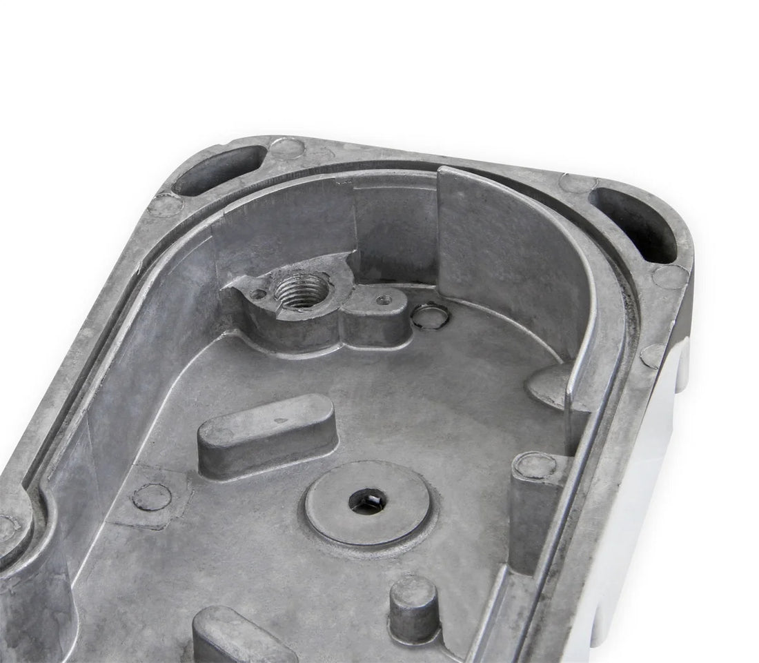 Holley Small Block Chevy to LS - Polished Finish 241-296 - Back View