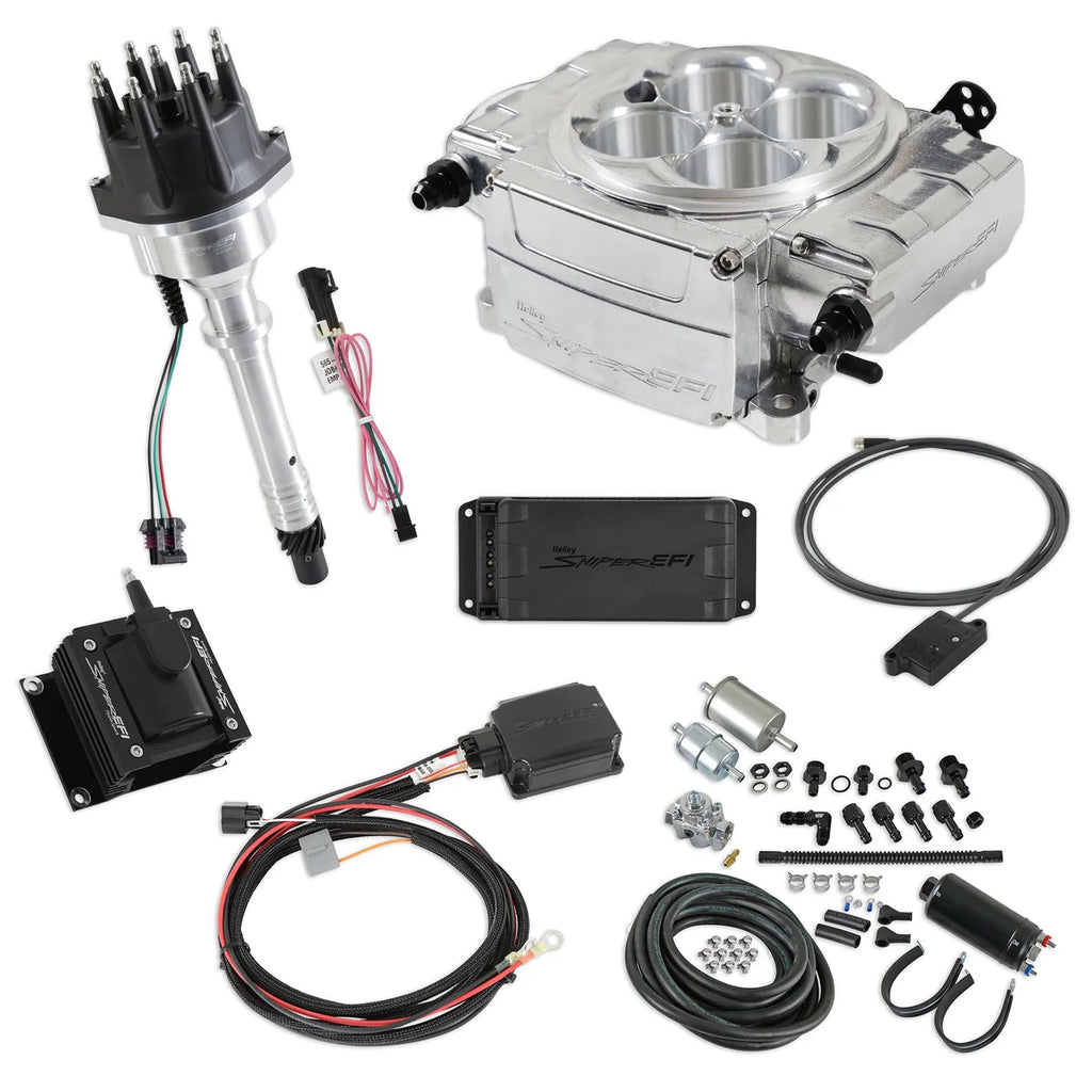 Holley Sniper 2 EFI Bundle Kit SBC Polished 550-510-BPK-SBC