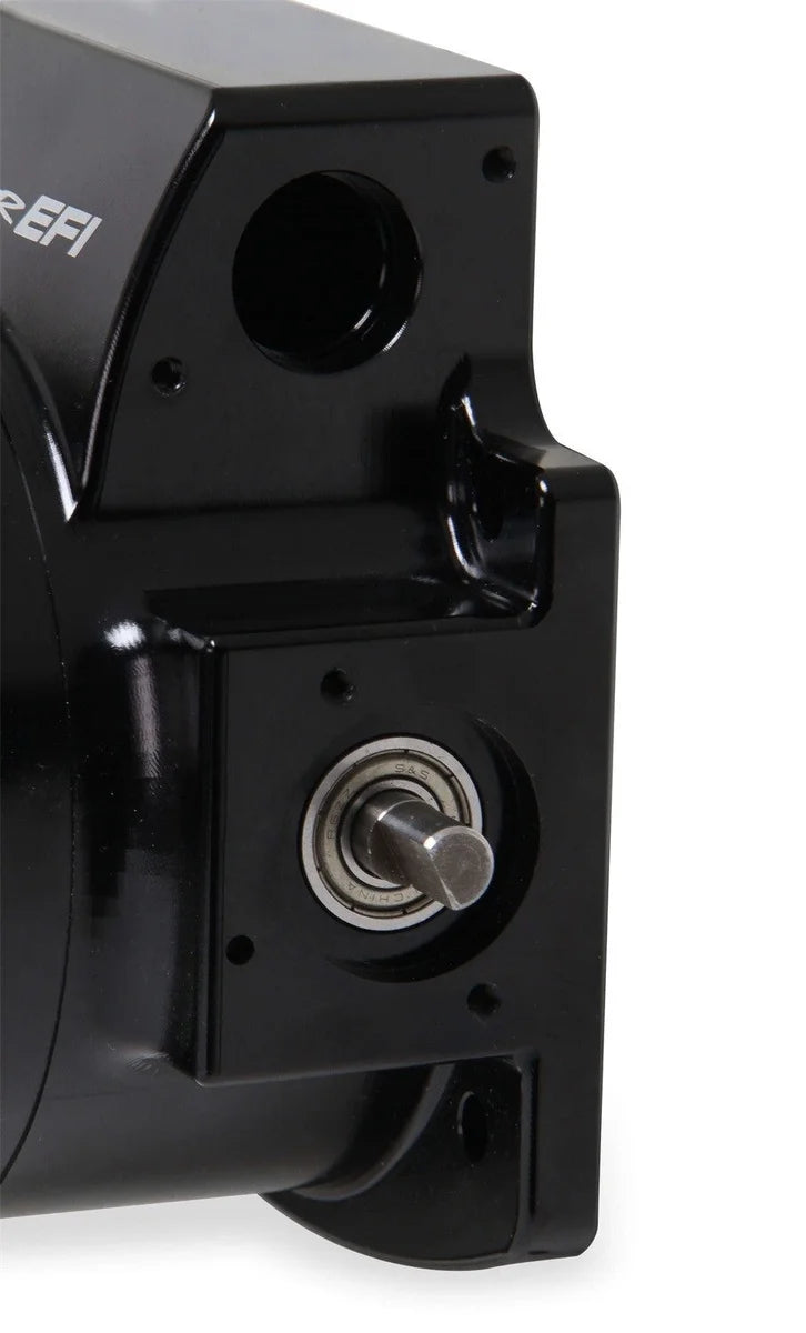 Holley Sniper EFI 102MM Throttle Body, Black with IAC provision 860005-1 fits GM LS Engine - Side View