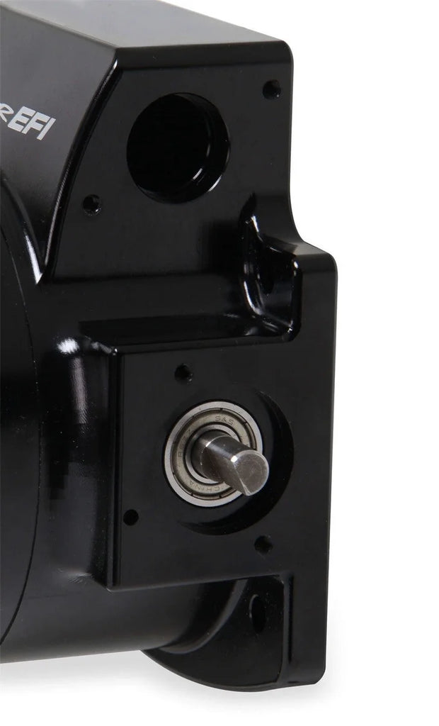 Holley Sniper EFI 102MM Throttle Body, Black with IAC provision 860005-1 fits GM LS Engine - Side View