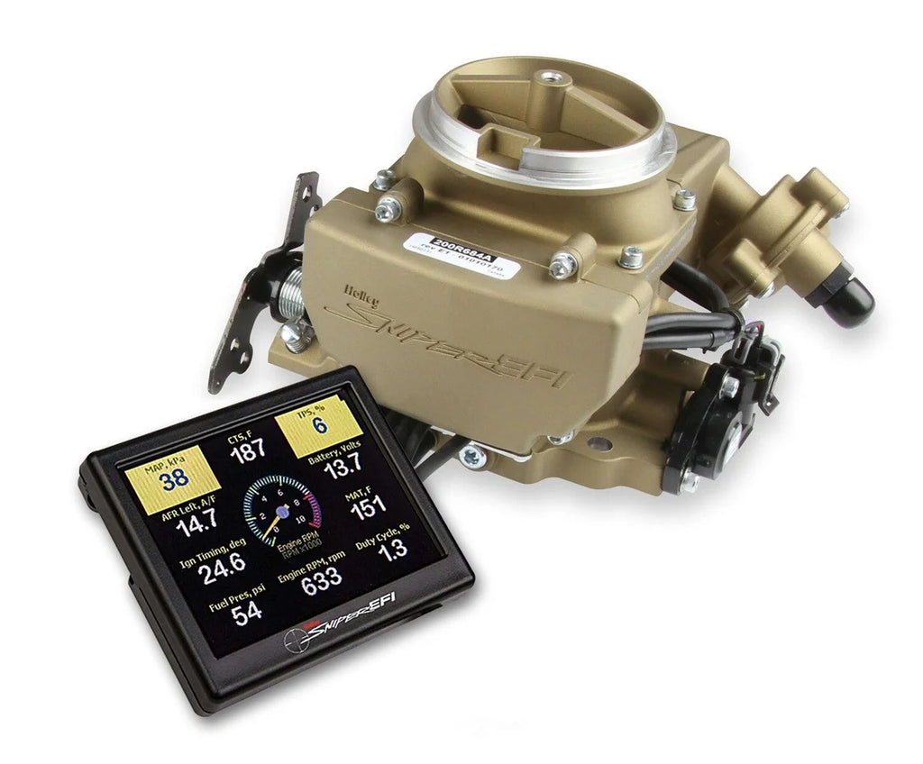 Holley Sniper EFI 2GC Large Bore - Classic Gold 550-857 fits 1973-1978 Checker / Chevrolet / GMC - Main Product View
