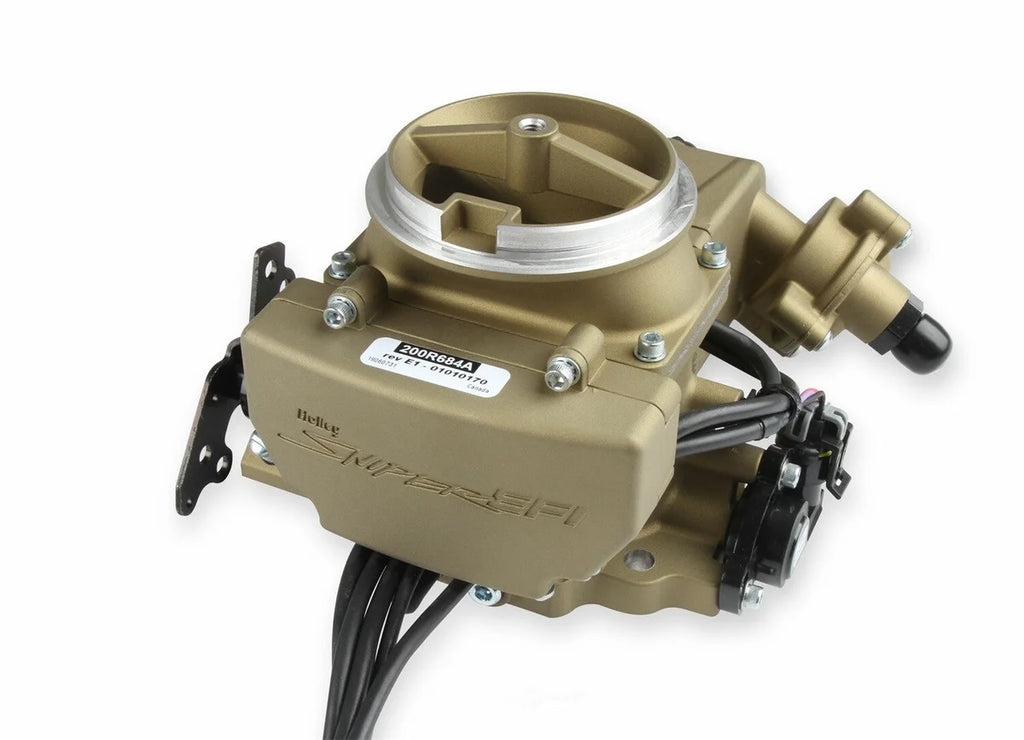 Holley Sniper EFI 2GC Large Bore - Classic Gold 550-857 fits 1973-1978 Checker / Chevrolet / GMC - Additional View 10