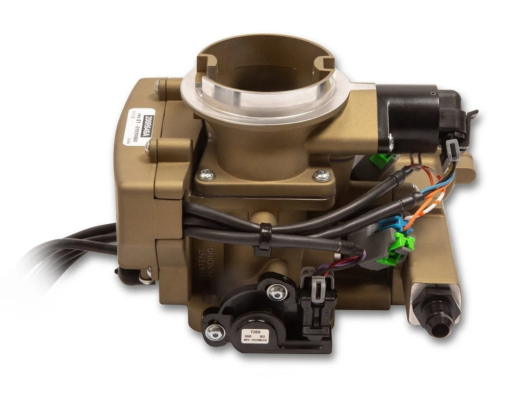 Holley Sniper EFI 2GC Small Bore - Classic Gold 550-866 fits 1955-1970 Buick / Chevrolet / Oldsmobile - Back View