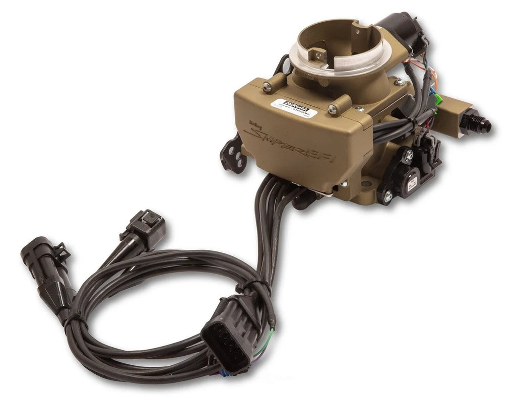 Holley Sniper EFI 2GC Small Bore - Classic Gold 550-866 fits 1955-1970 Buick / Chevrolet / Oldsmobile - Additional View 7