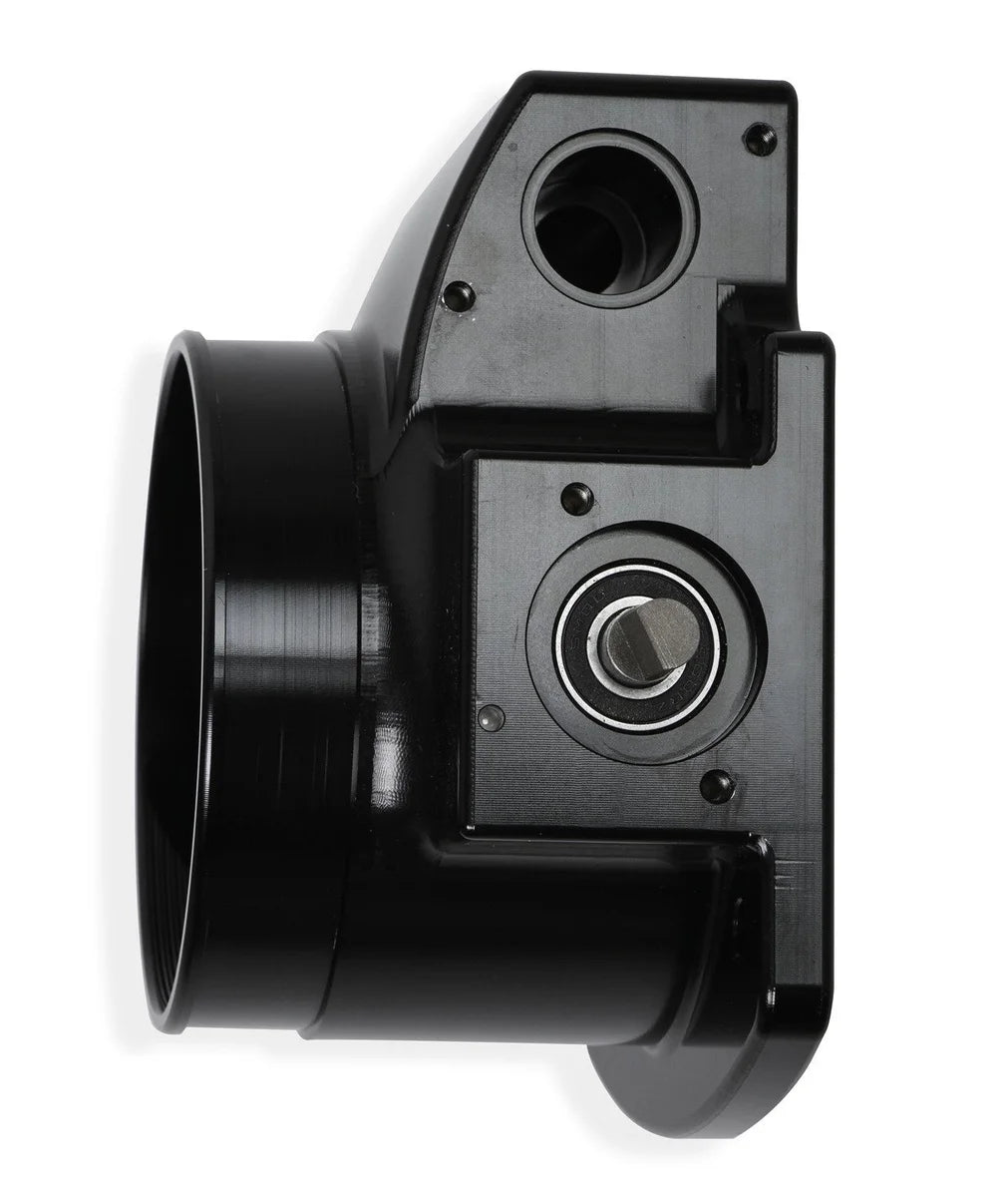 Holley Sniper EFI 90MM Throttle Body, Black with GM IAC Provision 860008-1 fits GM LS Engine - Side View