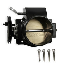 Load image into Gallery viewer, Holley Sniper EFI 90MM Throttle Body with Sniper EFI Logo Black 860010 fits 2011-Present Ford Coyote 5.0L - Main Product View
