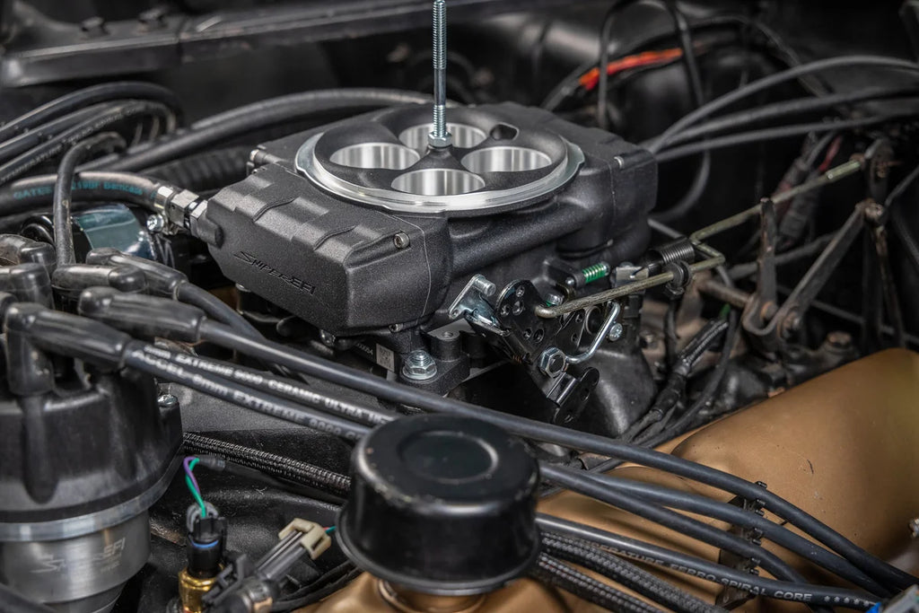 Holley Sniper EFI Base Kit - Without PDM - 3.5 in. Handheld - Installation View