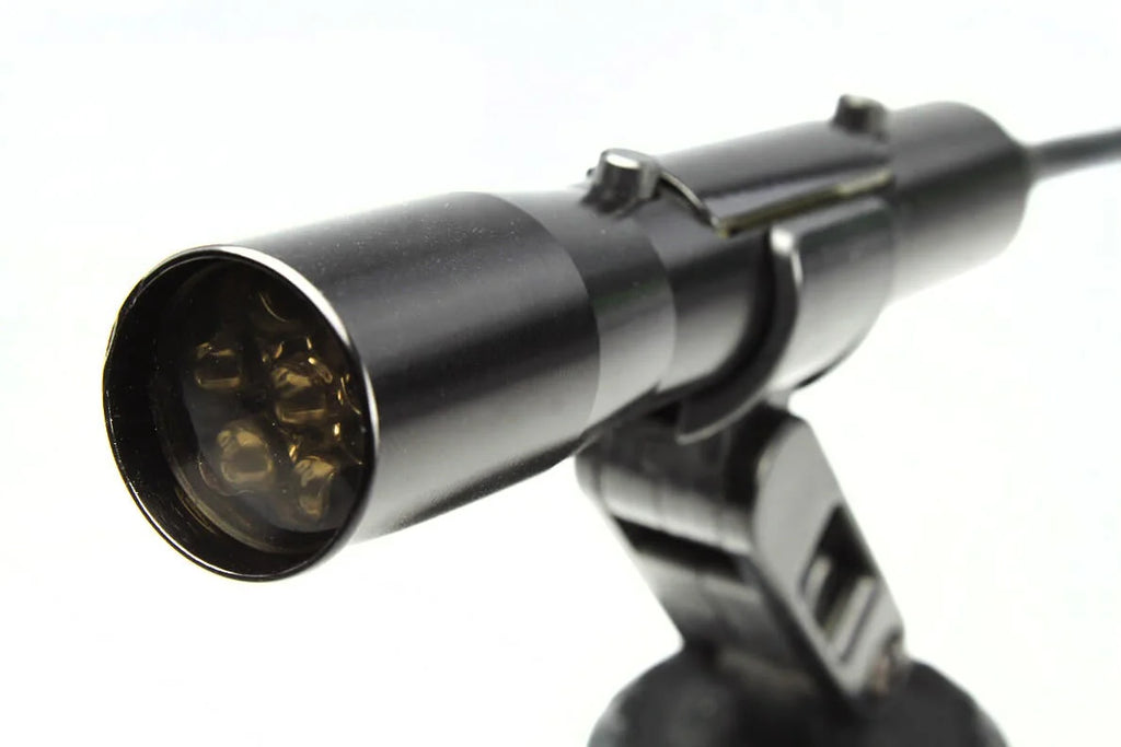 Holley Sniper EFI Black Tube, Blue LEDDirect Wire Connection - Side View