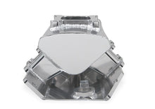 Load image into Gallery viewer, Holley Sniper EFI Fabricated Intake Manifold Single Plane 1 x 4150 Silver with Sniper Logo 835011 fits BBC - Side View