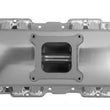 Load image into Gallery viewer, Holley Sniper EFI Fabricated Intake Manifold Single Plane 1 x 4150 Silver with Sniper Logo 835011 fits BBC - Back View