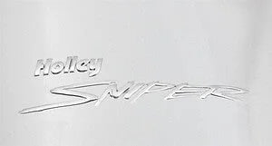 Holley Sniper EFI Fabricated Intake Manifold Single Plane 1 x 4500 Silver with Sniper Logo 835161 fits BBC - Main Product ...