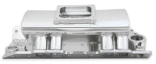 Load image into Gallery viewer, Holley Sniper EFI Fabricated Intake Manifold Single Plane 1 x 4500 Silver with Sniper Logo 835161 fits BBC - Back View
