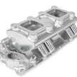 Load image into Gallery viewer, Holley Sniper EFI Fabricated Intake Manifold Single Plane 2 x 4150 Silver with Sniper Logo 835061 fits BBC - Main Product ...