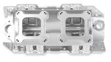 Load image into Gallery viewer, Holley Sniper EFI Fabricated Intake Manifold Single Plane 2 x 4150 Silver with Sniper Logo 835061 fits BBC - Installation ...