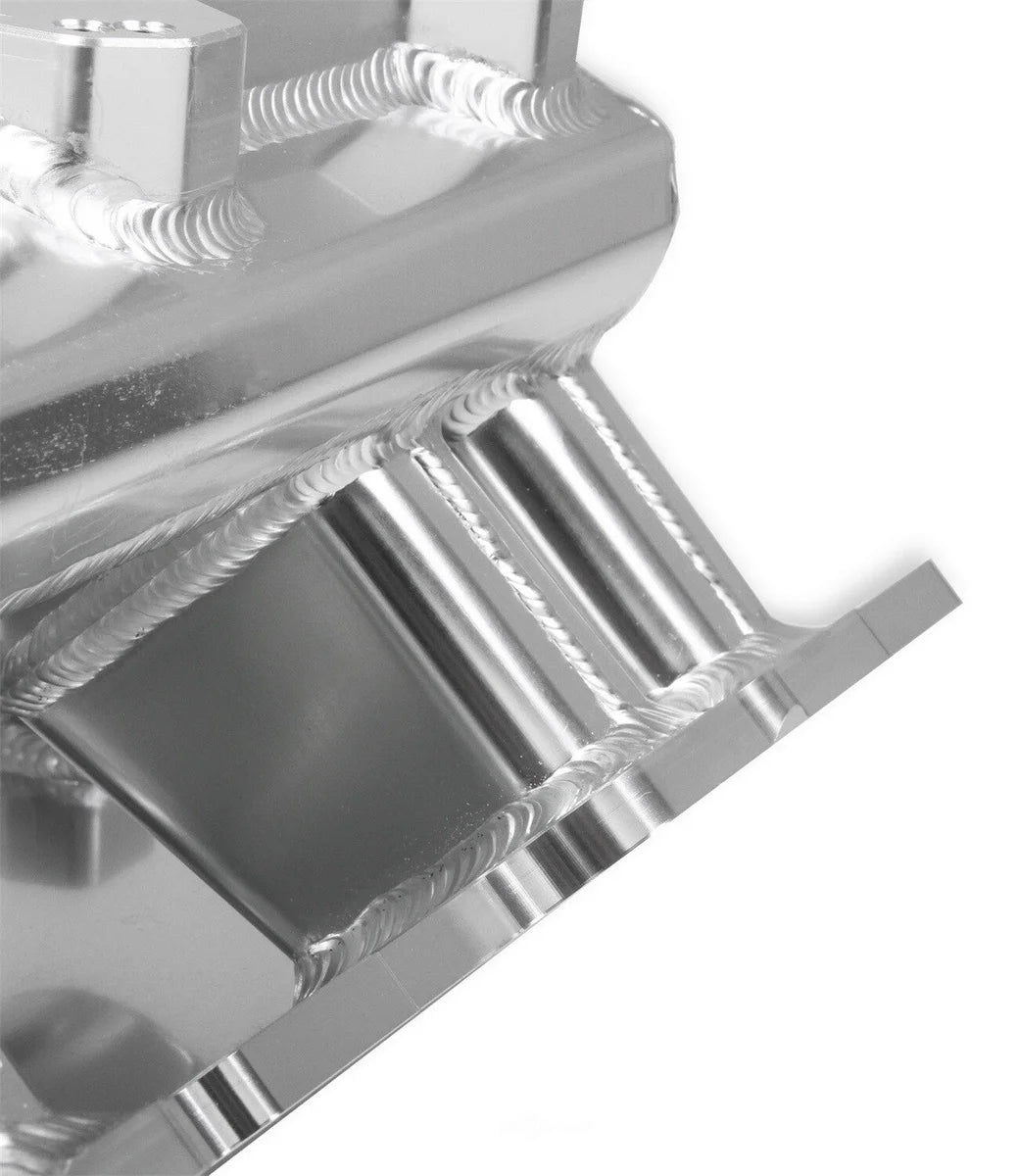Holley Sniper EFI Fabricated Intake Manifold Single Plane 2 x 4150 Silver with Sniper Logo 835061 fits BBC - Additional Vi...