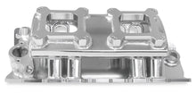 Load image into Gallery viewer, Holley Sniper EFI Fabricated Intake Manifold Single Plane 2 x 4150 Silver with Sniper Logo 835061 fits BBC - Additional Vi...