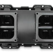 Load image into Gallery viewer, Holley Sniper EFI Fabricated Intake Manifold Single Plane 2 x 4500 Black with Sniper Logo 835172 fits BBC - Side View