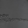 Load image into Gallery viewer, Holley Sniper EFI Fabricated Intake Manifold Single Plane 2 x 4500 Black with Sniper Logo 835172 fits BBC - Back View