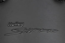 Load image into Gallery viewer, Holley Sniper EFI Fabricated Intake Manifold Single Plane 2 x 4500 Black with Sniper Logo 835172 fits BBC - Back View