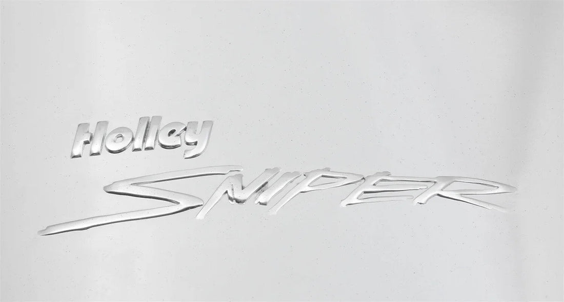 Holley Sniper EFI Fabricated Intake Manifold Single Plane 2 x 4500 Silver with Sniper Logo 835171 fits BBC - Installation ...