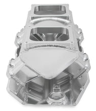 Load image into Gallery viewer, Holley Sniper EFI Fabricated Intake Manifold Single Plane 2 x 4500 Silver with Sniper Logo 835171 fits BBC - Additional Vi...