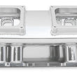 Load image into Gallery viewer, Holley Sniper EFI Fabricated Intake Manifold Single Plane 2 x 4500 Silver with Sniper Logo 835171 fits BBC - Additional Vi...