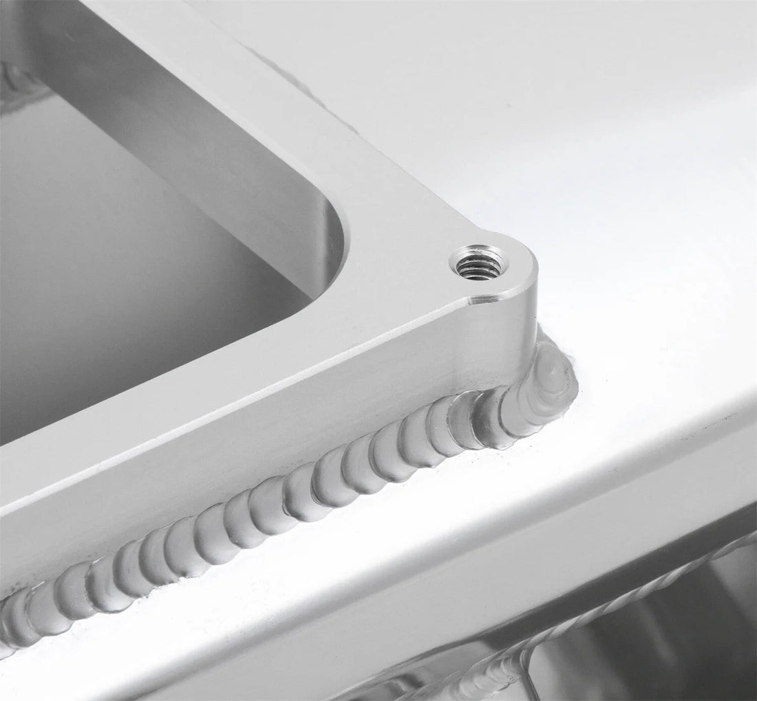 Holley Sniper EFI Fabricated Intake Manifold Single Plane 2 x 4500 Silver with Sniper Logo 835171 fits BBC - Additional Vi...