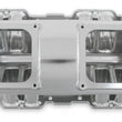 Load image into Gallery viewer, Holley Sniper EFI Fabricated Intake Manifold Single Plane 2 x 4500 Silver with Sniper Logo 835171 fits BBC - Additional Vi...
