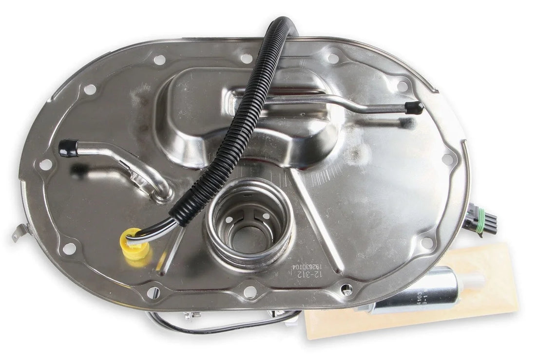 Holley Sniper EFI Holley EFI Fuel Tank Module - 255 LPH 12-312 fits 1975-1977 Chevrolet Corvette - Side View