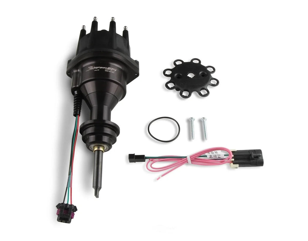 Holley Sniper EFI HyperSpark Distributor 565-304BK fits 1964-2003 Chrysler / Dodge / Plymouth 318 / 360 - Main Product View