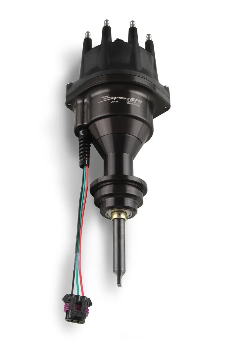 Holley Sniper EFI HyperSpark Distributor 565-304BK fits 1964-2003 Chrysler / Dodge / Plymouth 318 / 360 - Side View