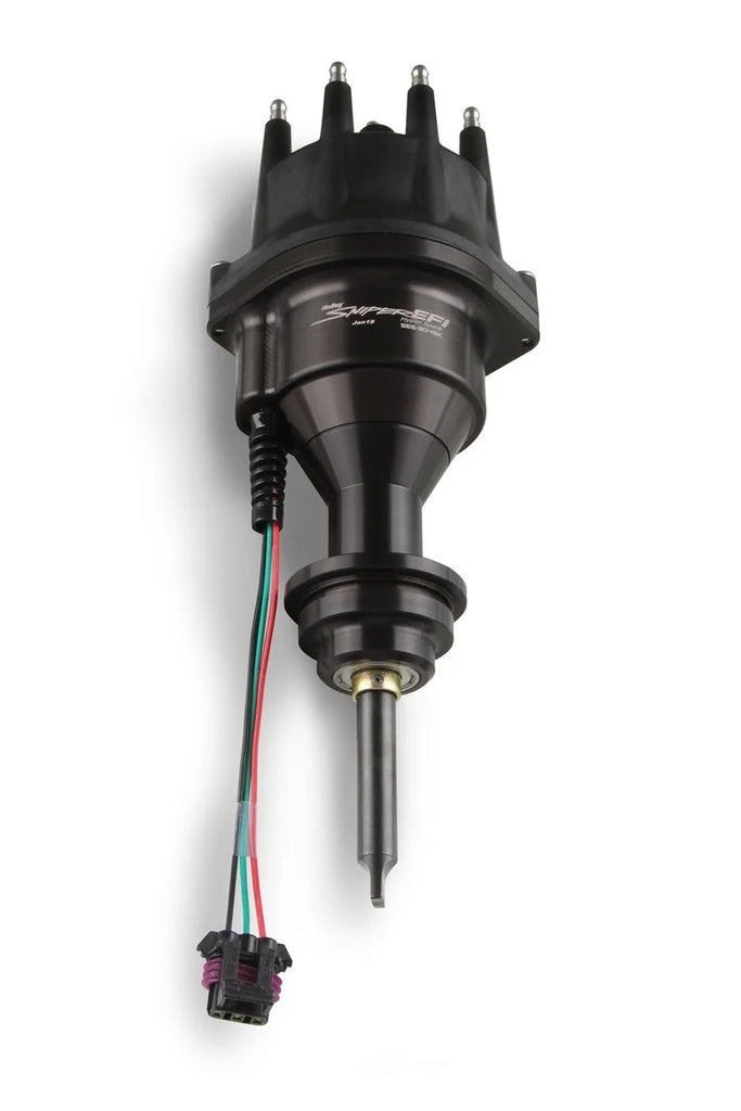 Holley Sniper EFI HyperSpark Distributor 565-304BK fits 1964-2003 Chrysler / Dodge / Plymouth 318 / 360 - Side View