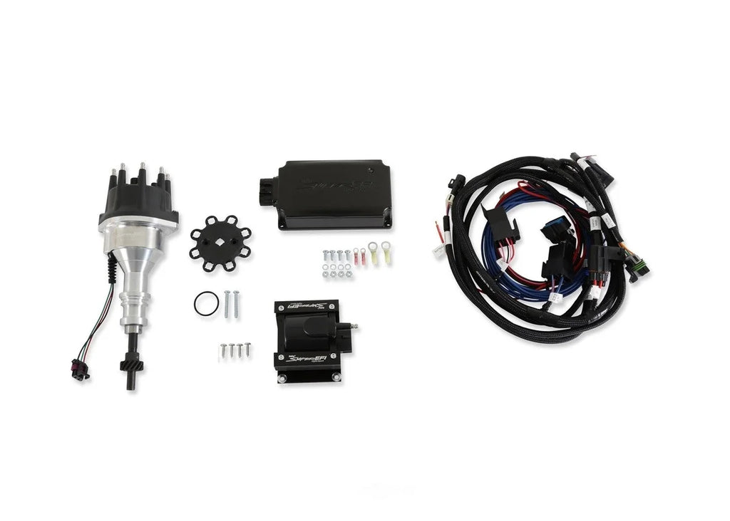 Holley Sniper EFI Includes distributor, ignition box, ignition coil, and main harness 565-301K fits 1963-1988 1991-1996 Fo...