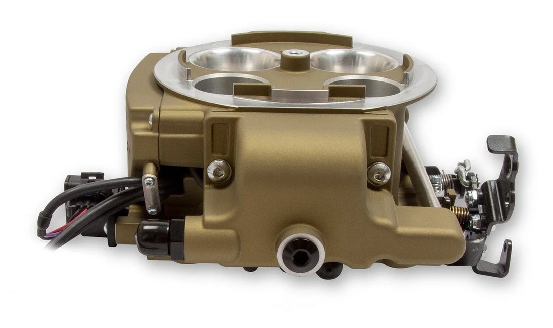 Holley Sniper EFI Quadrajet Master Kit - Classic Gold 550-869K - Back View