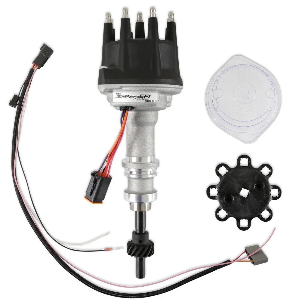 Holley Sniper EFI Ready-to-Run HyperSpark Distributor, Cast Gear 565-341 fits Ford 302 - Main Product View