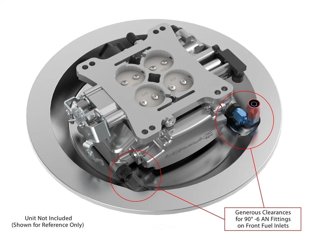 Holley Sniper EFI Sniper EFI 1" Drop Base for 14" Diameter Air Cleaners 120-510 - Side View