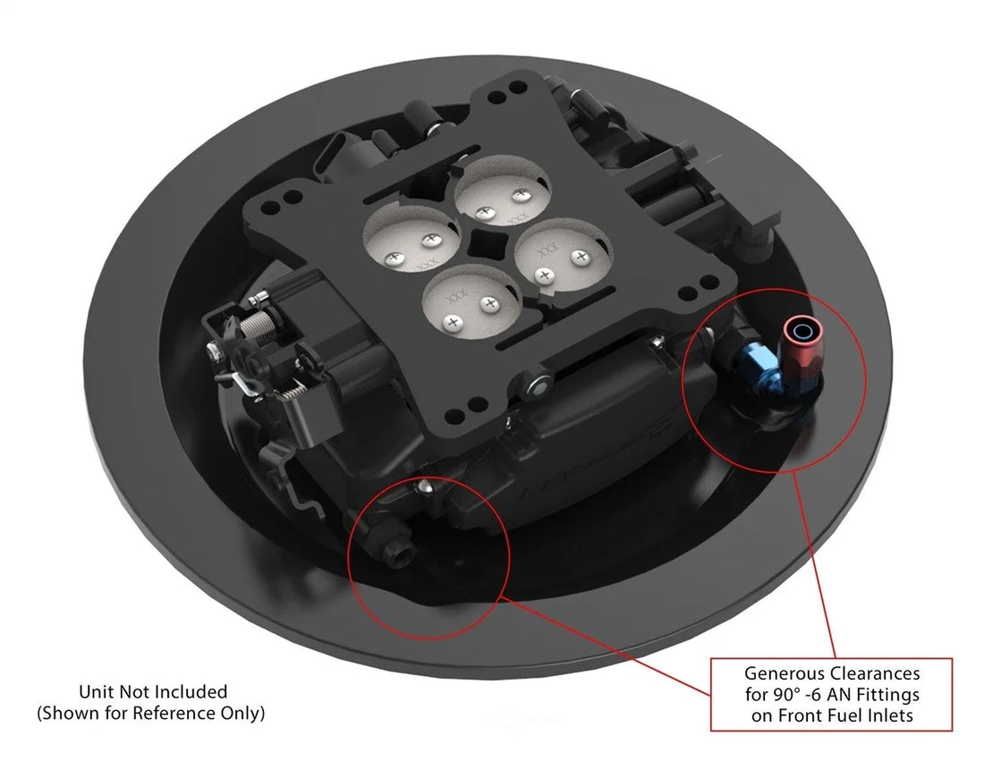 Holley Sniper EFI Sniper EFI 1" Drop Base for 14" Diameter Air Cleaners 120-511 - Back View