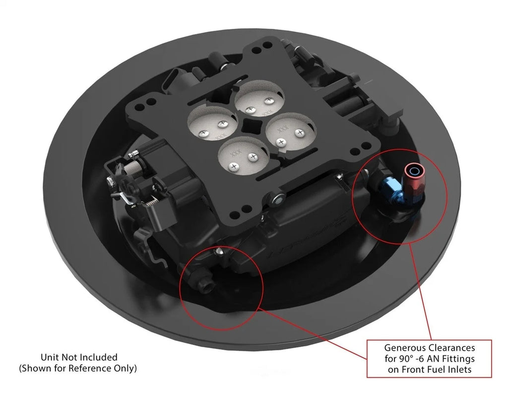 Holley Sniper EFI Sniper EFI 1" Drop Base for 14" Diameter Air Cleaners 120-511 - Back View