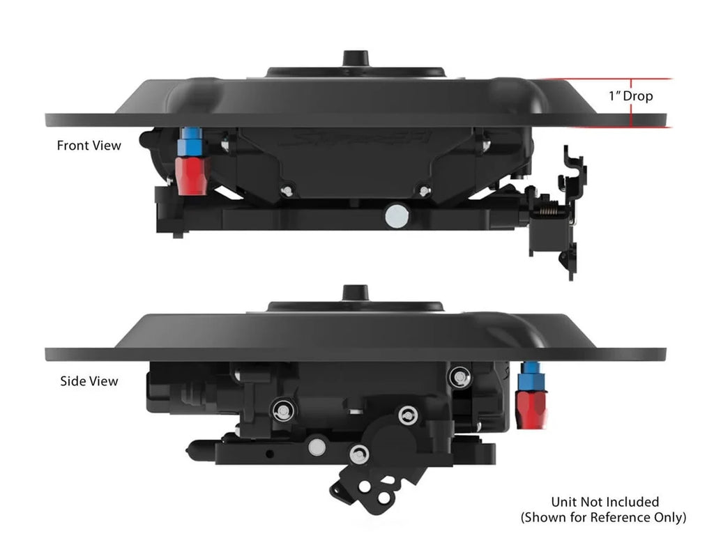 Holley Sniper EFI Sniper EFI 1" Drop Base for 14" Diameter Air Cleaners 120-511 - Installation View