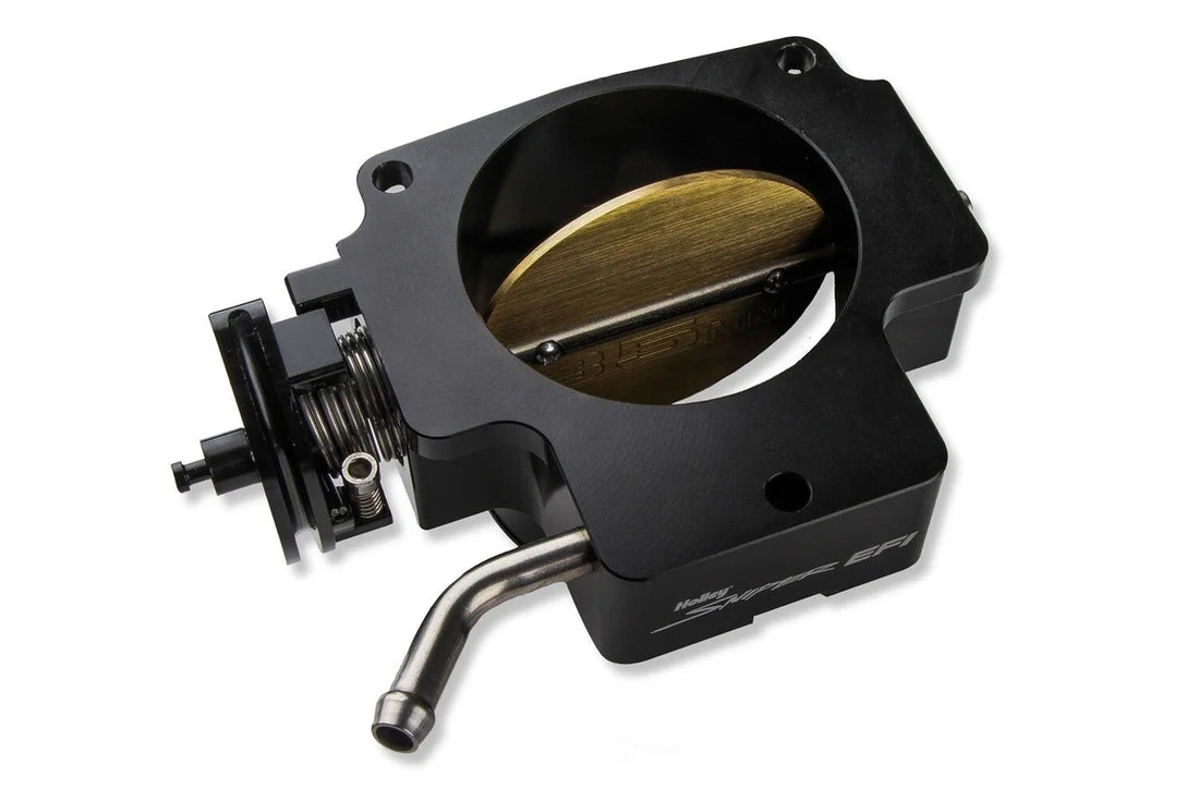 Holley Sniper EFI Sniper EFI 85mm Throttle Body (3-bolt) + Spacer-Black Finish 860024 - Back View