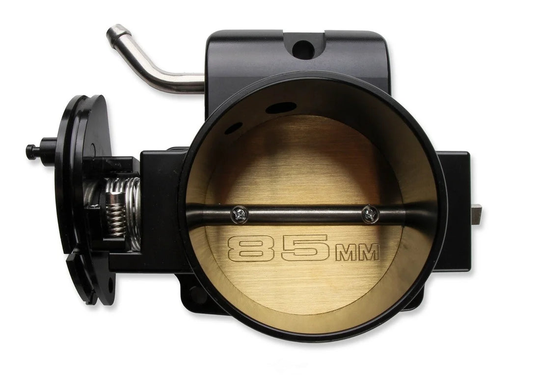 Holley Sniper EFI Sniper EFI 85mm Throttle Body (3-bolt) + Spacer-Black Finish 860024 - Installation View