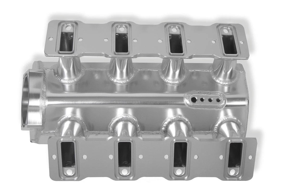 Holley Sniper EFI Sniper EFI Low-Profile Sheet Metal Fabricated Intake Manifold 820111-1 fits GM LS1 / LS2 / LS6 - Back View