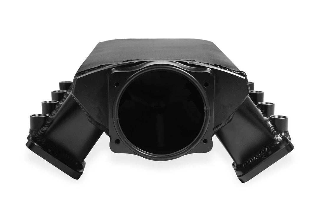 Holley Sniper EFI Sniper EFI Low-Profile Sheet Metal Fabricated Intake Manifold 820112-1 fits GM LS1 / LS2 / LS6 - Back View