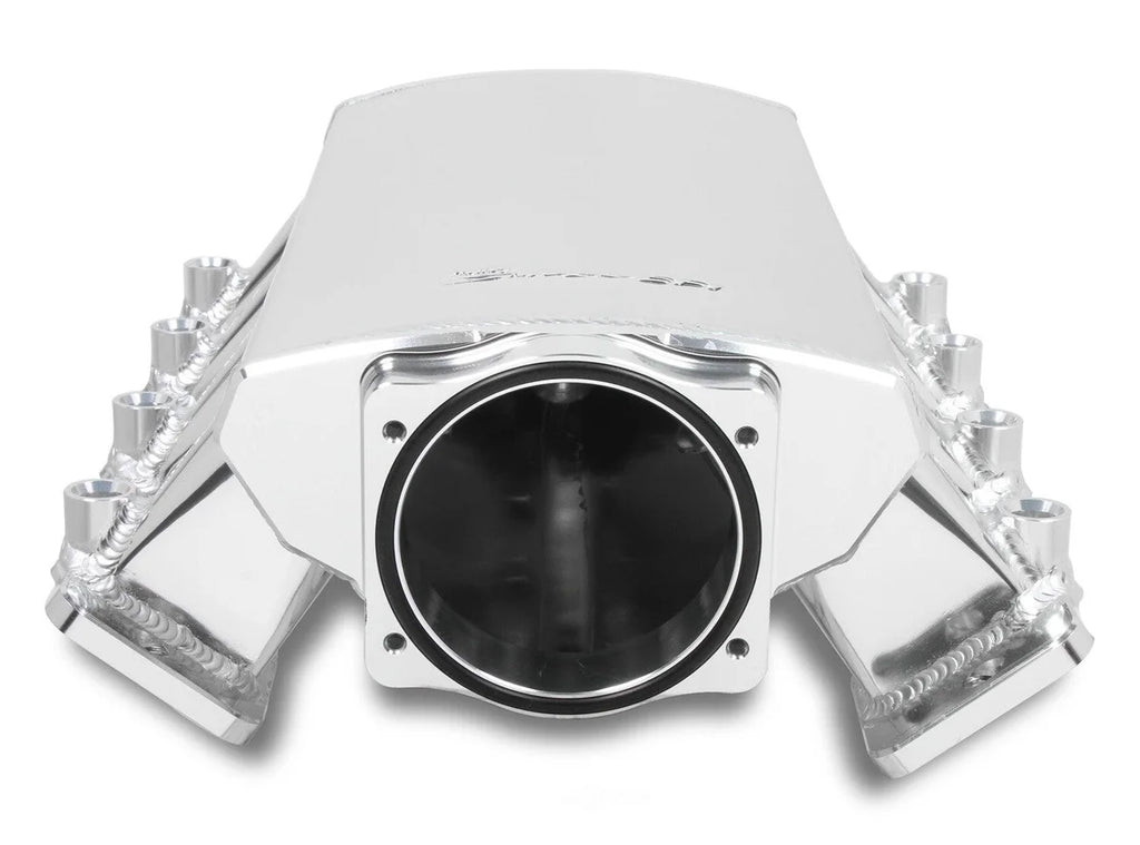 Holley Sniper EFI Sniper EFI Low-Profile Sheet Metal Fabricated Intake Manifold 830111-1 fits GM LS7 - Back View